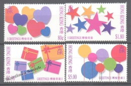 Hong Kong 1992 Yvert 707-10, Greeting Stamps - MNH - Nuevos