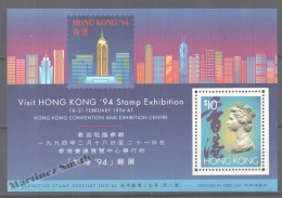 Hong Kong 1993 Yvert BF 27 Miniature Sheet, Hong Kong '94 International Philatelic Exhibition - MNH - Nuevos