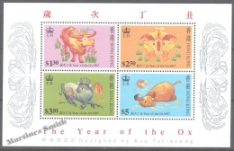 Hong Kong 1997 Yvert BF 47 Miniature Sheet, New Year. Year Of The Ox - MNH - Neufs