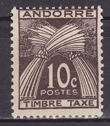 ANDORRA TAXE 1946  MH* - Ongebruikt