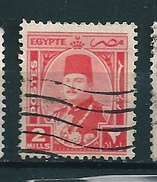 N° 224 Roi Farouk TIMBRE Egypte (1946) Oblitéré - Usati