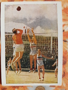 RUSSIA. USSR   Volleyball. OLD USSR PC. 1954 - Very Rare! - Voleibol