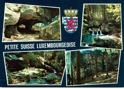 BERDORF -PETITE SUISSE LUXEMBOURGEOISE-MULTIVUES-Blason Réalisé Par Robert Louis Héraldiste - Berdorf