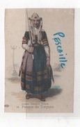 29 FINISTERE - CP COLORISEE ANCIENS COSTUMES BRETONS - FEMME DE TREGUNC - ELD N° 19 - Trégunc