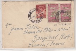 Yougoslavie Lettre Poste Aèrienne  1947  YT N°18 - Poste Aérienne