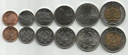 Ghana 2007. Complete Coin Set Of 6 Coins  1+5+10+20+50 Pesewas + 1 Cedi 2007. UNC - Ghana