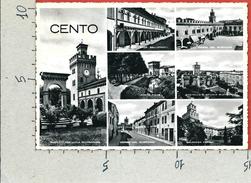 CARTOLINA VG ITALIA - CENTO (FE) - Panorama - Vedutine - 10 X 15 - ANN. 1954 - Ferrara