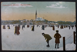 CPA Chemnitz Im Winter. Schlossteich. Allemagne Patinage Sur Le Lac Gelé 1913 - Chemnitz