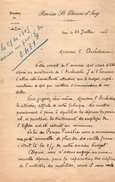 VP10.256 - Diocèse De Paris - 1906 - Paroisse Saint - Etienne D'ISSY - Lettre De Mr Victor DUVRE à Mr L'Archidiacre - Religion & Esotérisme
