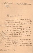 VP10.257 - Achevêché De PARIS - 1904 - Lettre De Mr BORIE à Mr Le Curé D'ISSY - Religione & Esoterismo