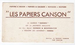 Juin17   78658      Buvard  Les Papiers Canson   Vidalon Les Annonay - Papeterie