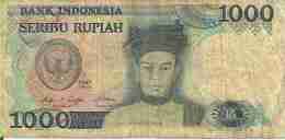 Indonésie - Indonesia 1000 RUPIAH (1987) Pick 124 TB - Indonesien