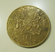 Kenya 10 Cents 1968 - Kenia