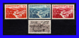 1948 - Saar - Sc. C 09 - C 11 + CB 01 - MNH - Lujo - SA-106 - Posta Aerea