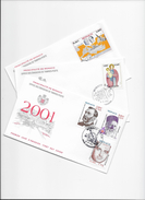 FDC Monaco Année 2001 - FDC