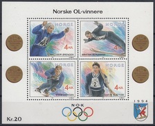 NORWAY 1090-1093,unused,sport - Hiver 1994: Lillehammer