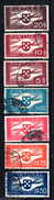 N° 1,2,3,4,6,7,9 - 1937-41 - Usati