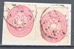 Lombardo Veneto (1863) - 5 Soldi Rosa Dent. 14 - Lombardo-Venetien