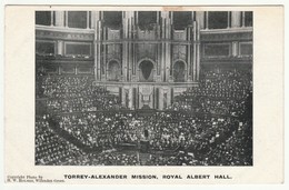 Torrey-Alexander Mission, Royal Albert Hall, London, 1905 - Holmes Postcard - Andere