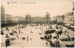 Brussel, Bruxelles, Gare Du Nord, Attelages, , Tram, Tramways (pk35226) - Schienenverkehr - Bahnhöfe