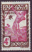 Guyana Francese, 1929/1940 - 4c Carib Archer  -  Nr.112 Usato° - Oblitérés