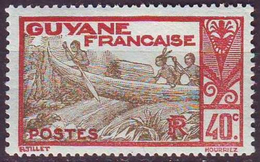 Guyana Francese, 1929/1940 - 40c Shooting Rapids  -  Nr.121 MLH* - Usados