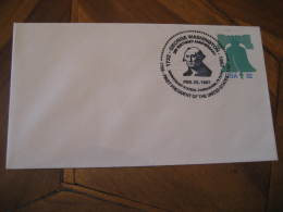 GEORGE WASHINGTON USA President Celebrities Celebrites PANNA MARIA 1997 Cancel Cover USA - George Washington