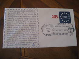 GEORGE WASHINGTON USA President Celebrities Celebrites YORK 1988 Cancel Cover USA - George Washington