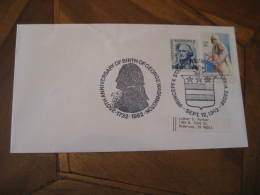 GEORGE WASHINGTON USA President Celebrities Celebrites DUMFRIES 1982 Cancel Cover USA - George Washington