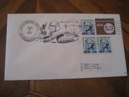 GEORGE WASHINGTON USA President Celebrities Celebrites OAKLAND 1982 Cancel Cover USA - George Washington