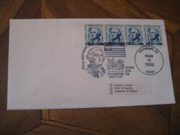 GEORGE WASHINGTON USA President Celebrities Celebrites RICHMOND 1982 Cancel Cover USA - George Washington