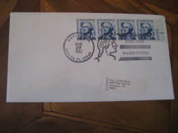 GEORGE WASHINGTON USA President Celebrities Celebrites NAPLES 1982 Cancel Cover USA - George Washington