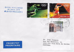 TIMBRES - STAMPS - MARCOPHILIE -  LETTRE POLOGNE POUR PORTUGAL - TIMBRES DIVERS - Covers & Documents