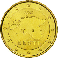 Estonia, 10 Euro Cent, 2011, FDC, Laiton, KM:64 - Estland