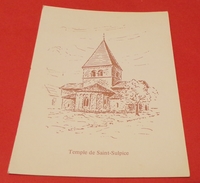 CARTE POSTALE SUISSE : TEMPLE DE SAINT SULPICE,  ETAT VOIR PHOTO  . POUR TOUT RENSEIGNEMENT ME CONTACTER.REGARDEZ - Ardez