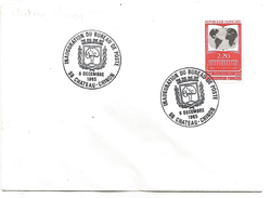 OBLITERATION INAUGURATION BUREAU DE CHATEAU CHINON NIEVRE 1985 - Commemorative Postmarks