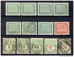 Luxemburg Luxembourg 1907 - 1947, Postage Due - Porto - Taxe - Segnatasse - Andere & Zonder Classificatie