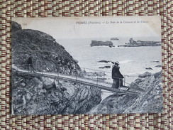 C.P.A. 29 PRIMEL : Le Pont De La Crevasse Et Les Chaises, Animé, En 1907 - Primel