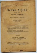 REVUE ALPINE - DEUX ARETES DES GRANDES JORASSES-MONT POURRI - 1er Trim.1924 - Georges Faist - Rhône-Alpes