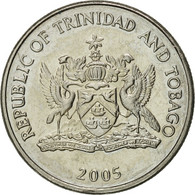 Monnaie, TRINIDAD & TOBAGO, 25 Cents, 2005, Franklin Mint, FDC, Copper-nickel - Trinité & Tobago