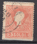 Lombardo Veneto (1858) - 5 Soldi Vermiglio 1° Tipo - Lombardy-Venetia