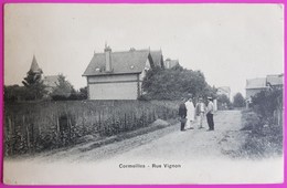 Cpa Cormeilles Rue Vignon Carte Postale 95 Val D'Oise Proche Argenteuil Taverny Franconville Herblay Ermont Sannois - Cormeilles En Parisis