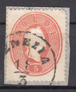 Lombardo Veneto (1863) - 5 Soldi Rosa Dent. 14 ( - Lombardo-Venetien