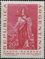 GA0549 Argentina 1967 The Patron Saint Of Santa Barbara 1v MNH - Nuevos