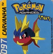 Magnets Magnet Pokemon 97 Carvanha - Autres & Non Classés