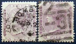 BRITISH INDIA 1865 8p Queen Victoria BOTH SHADES Used Watermark: Elephant's Head - 1858-79 Kolonie Van De Kroon