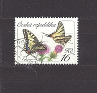 Czech Republic Tschechische Republik 2016 ⊙ Mi 881 Schmetterlinge, Butterflies. Yellow Swallowtail Papilio C19 - Gebraucht