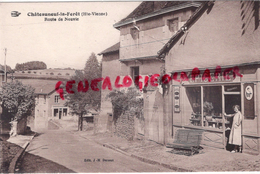 87 - CHATEAUNEUF LA FORET - ROUTE DE NEUVIC- EPICERIE CHAMINAUL- EDITEUR J.M. DUROUX - Chateauneuf La Foret