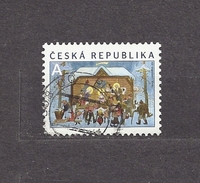 Czech Republic  Tschechische Republik  2014 Gest. Mi 826 Josef Lada - Christmas, Weihnachten. C.17 - Usati