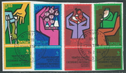1964 ISRAELE USATO ISTUTUTO NAZIONALE D'ASSICURAZIONI CON APPENDICE - T8-9 - Gebraucht (mit Tabs)